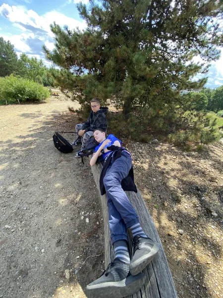 The boys got pretty tired